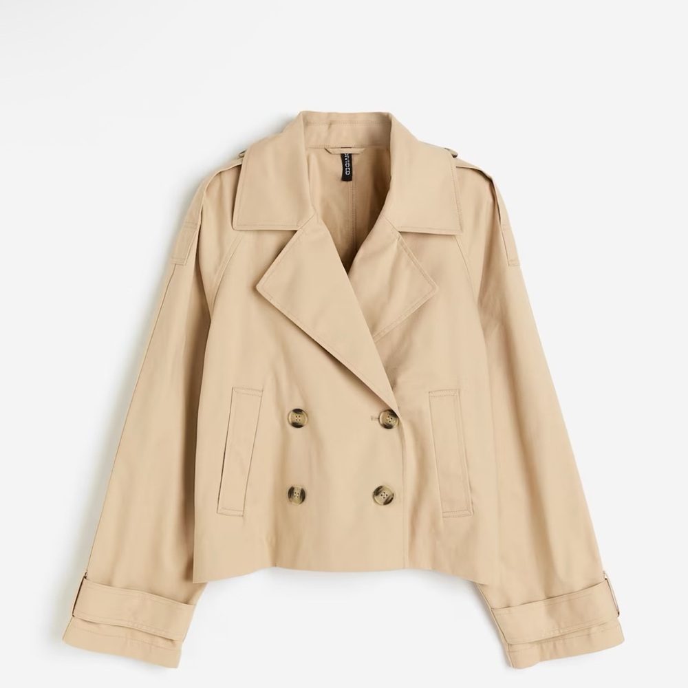 Cute double breasted short jacket